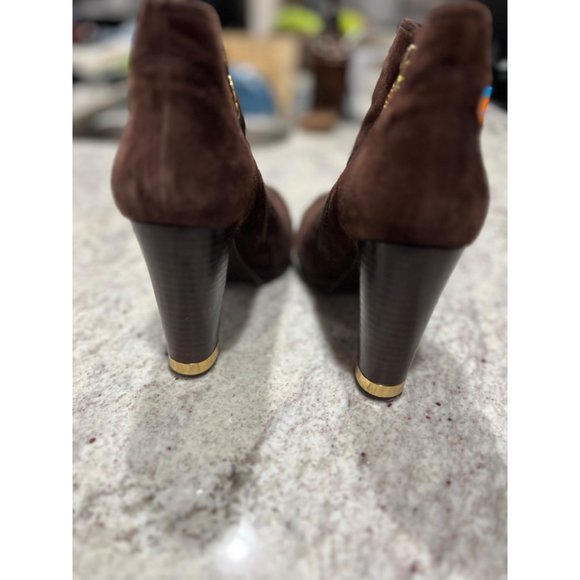 Tory Burch Suede Bootie Heels - Size 8 - Picture 3 of 7